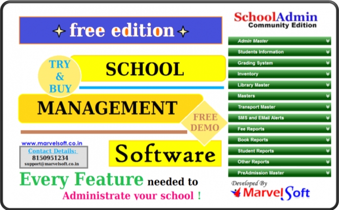 Free SchoolAdmin Software