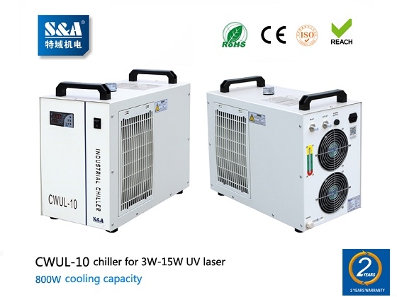 SA air cooled water chiller CWUL-10 for 3W-15W UV laser