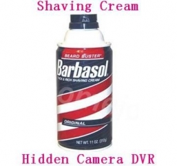 Bathroom Spy Cam,1280X960 Bathroom Shaving Cream Remote Control Hidden Camera Motion Detection 