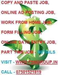 ONLINE DATA ENTRY JOBS, COPY & PASTE ONLINE JOB, WORK AT HOME OPPORTUNITY, PART TIME-FULL TIME JOBS,