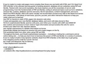 Head First Php  Mysql