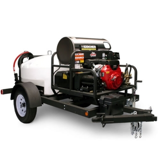 Shark Commercial 3000 PSI Gas-Hot WaterTrailer Pressure Washer
