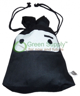 Reusable Bag - Black Ninja Rabbit Design