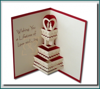 Wedding 3d Handmade Pop Up Greeting Card