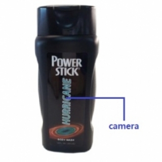Power Stick Shampoo bottle Camera Remote Control On/Off And Motion Detection Record 32GB