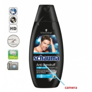 32GB Schauma Shampoo Bottle Camera Remote Control On/Off And Motion Detection Record