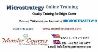 Microstrategy Online Training by experts @ Monstercourses