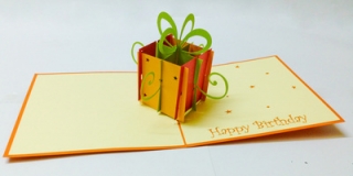 Gift box pop up 3D card