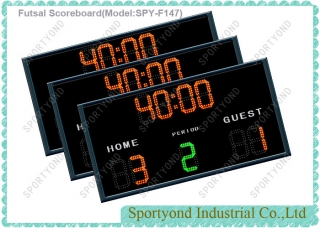 Futsal Electronic Scoreboard , Indoor Football Scoring Sign