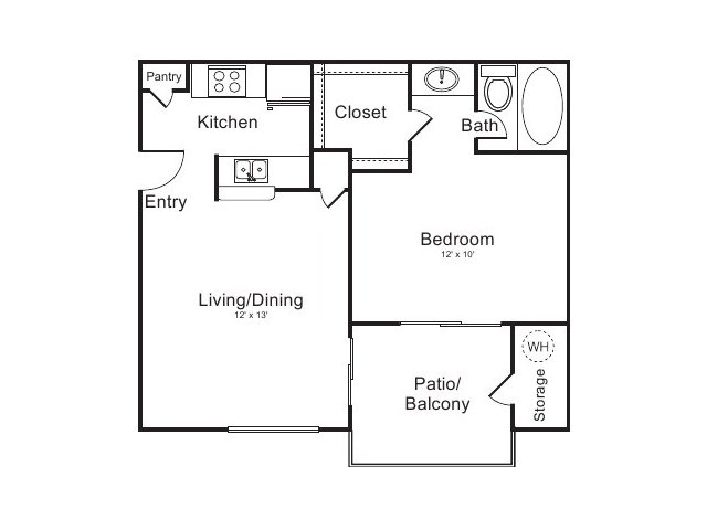 Apartment for rent in San Antonio. $565mo