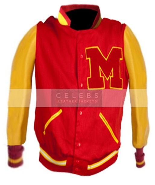 Michael Jackson Thriller M Red Yellow Leather Jacket