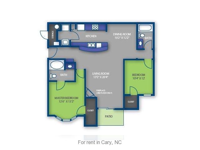 Apartment for rent in Cary.