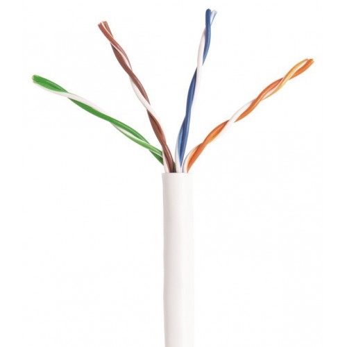 1000ft Cat5e Plenum Ethernet Networking Cable 24awg Utp 350mhz White