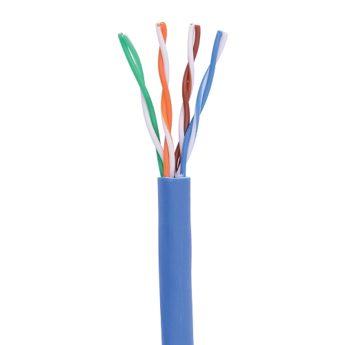 1000ft Cat5e Plenum Ethernet Networking Cable 24awg Utp 350mhz Blue