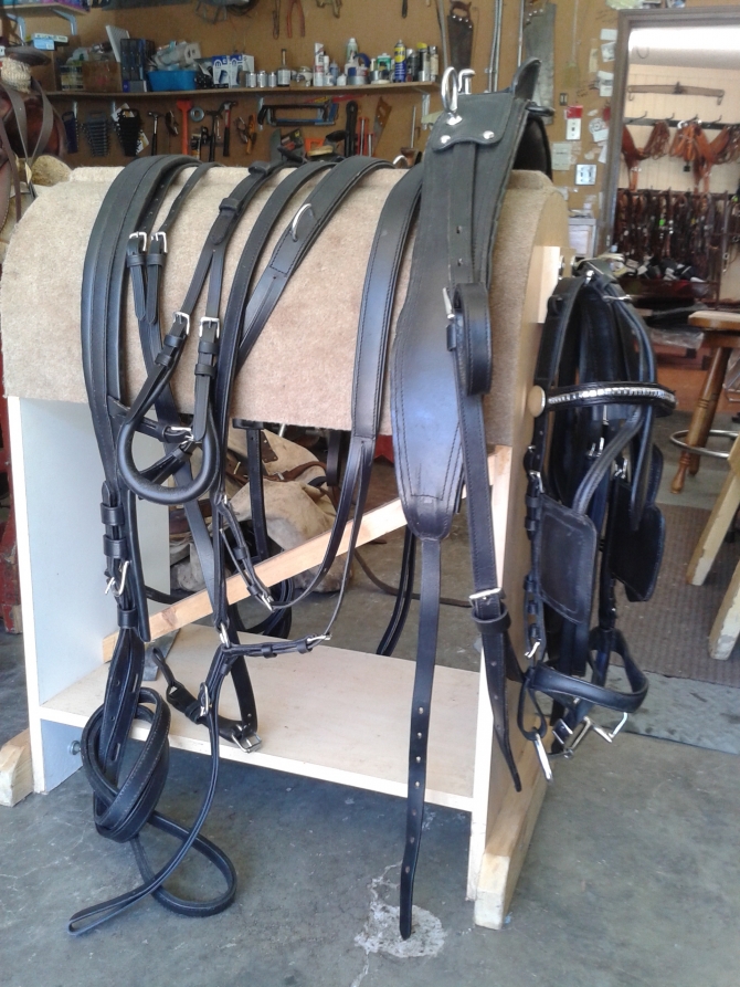 Beautiful Black Driving Harness - Fits Horses 14-15 Hands