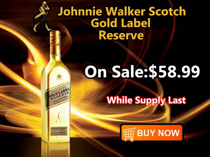 Johnnie Walker Scotch Gold Label Reserve 750ml