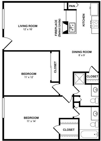 Apartment for rent in Houston.