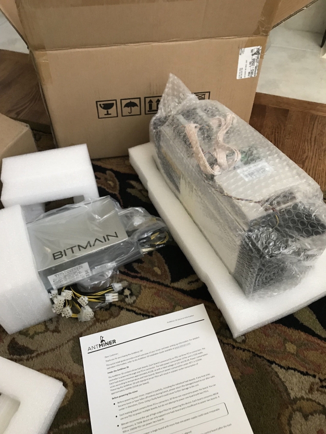  Bitmain Antminer S9 13.5 Ths  Psu Apw