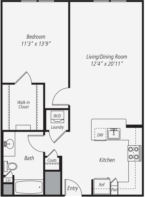 827 Sq. Ft.  1 Bedroom - Come And See This One.