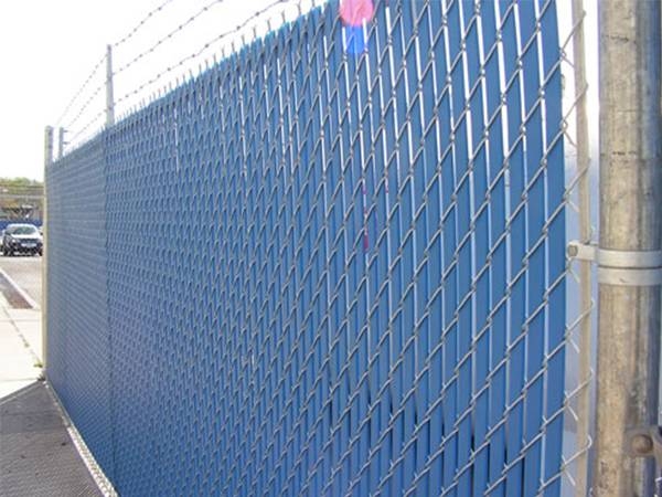 Chain Link Fence with Slats for Privacy Protection amp; Sound Barrier