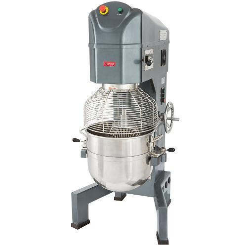 AVANTCO MX60 60 QT. GEAR DRIVEN COMMERCIAL PLANETARY FLOOR MIXER WITH STAINLESS STEEL BOWL GUARD - 240V, 2 12 HP