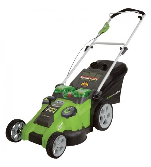 Greenworks G_max 40v Dual Blade Cordless Lawn Mower_20in Deck