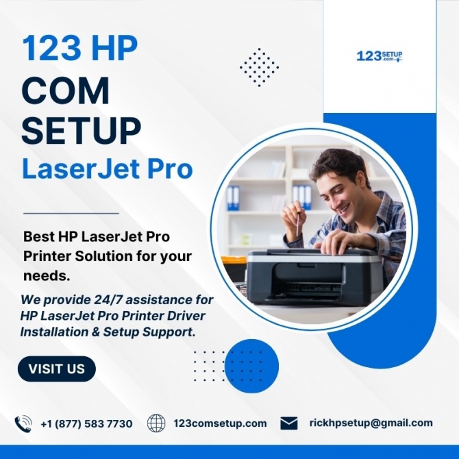 123 HP COM Setup LaserJet Pro | Call us 1877 583-7730