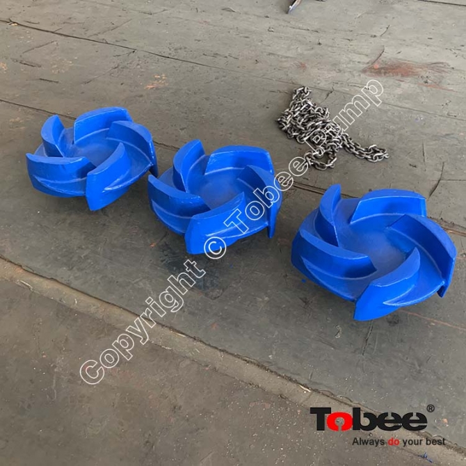 Tobee® Vertical Submerged Pump Wearing Spare Part double side semi-open 5-vanes impeller