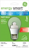 GE Energy Smart Red Color 1W A15 LED Bulb Red, Clear