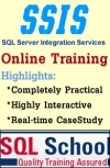 Excellent Online Training on Integration Services SSIS at SQL School