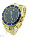 Brand New Rolex Submariner 16618 18K Yellow Gold Blue Dial Watch