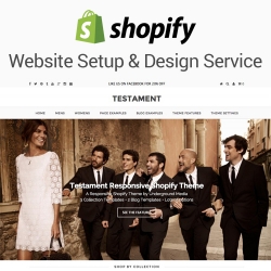 Shopify Website Setup  Design Service