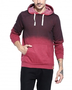 Campus Sutra Men Plain Hoodie