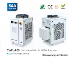 SA laser chiller CWFL-800 for cooling 800W fiber laser cutting machine