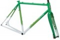 All-City 58cm Macho King Limited Frameset, GreenWhite Fade