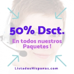 Venta de Base de Datos | ¡Ofrecemos el 50 % de descuento!