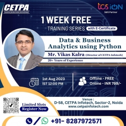 Master Data  Business Analytics using Python from Experts at CETPA Infotech - Enroll Now for 1-Week Free Training Series!