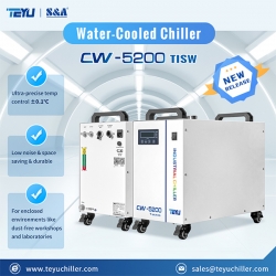 TEYU Water Cooled Chiller CW-5200TISW 0.1? Precision